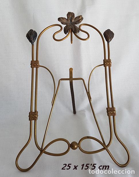 Antig&uuml;edades: MARCO MODERNISTA ANTIGUO BRONCE - Foto 1