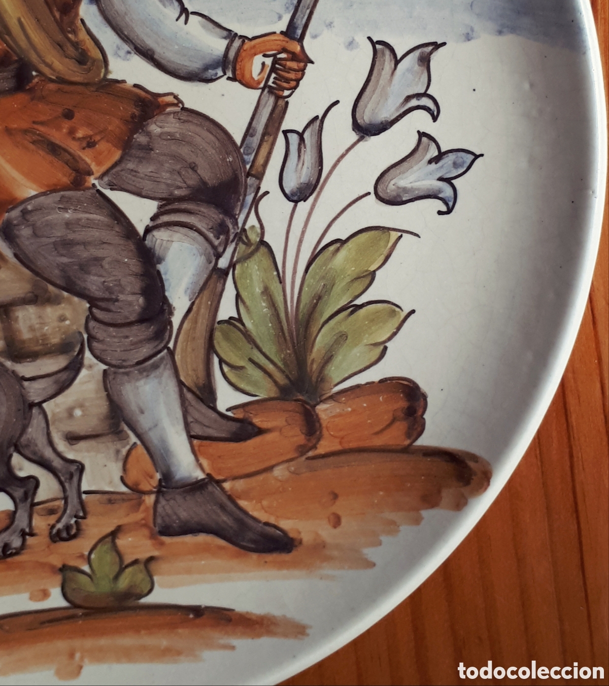 Antig&uuml;edades: PLATO CER&Aacute;MICA, 31 CM - Foto 3