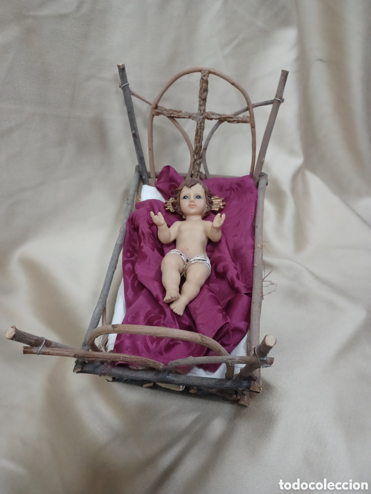 Antig&uuml;edades: Ni&ntilde;o Jes&uacute;s con cuna - Foto 4