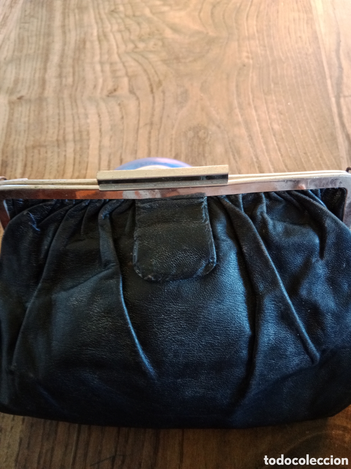 Antig&uuml;edades: Bolso de piel - Foto 4