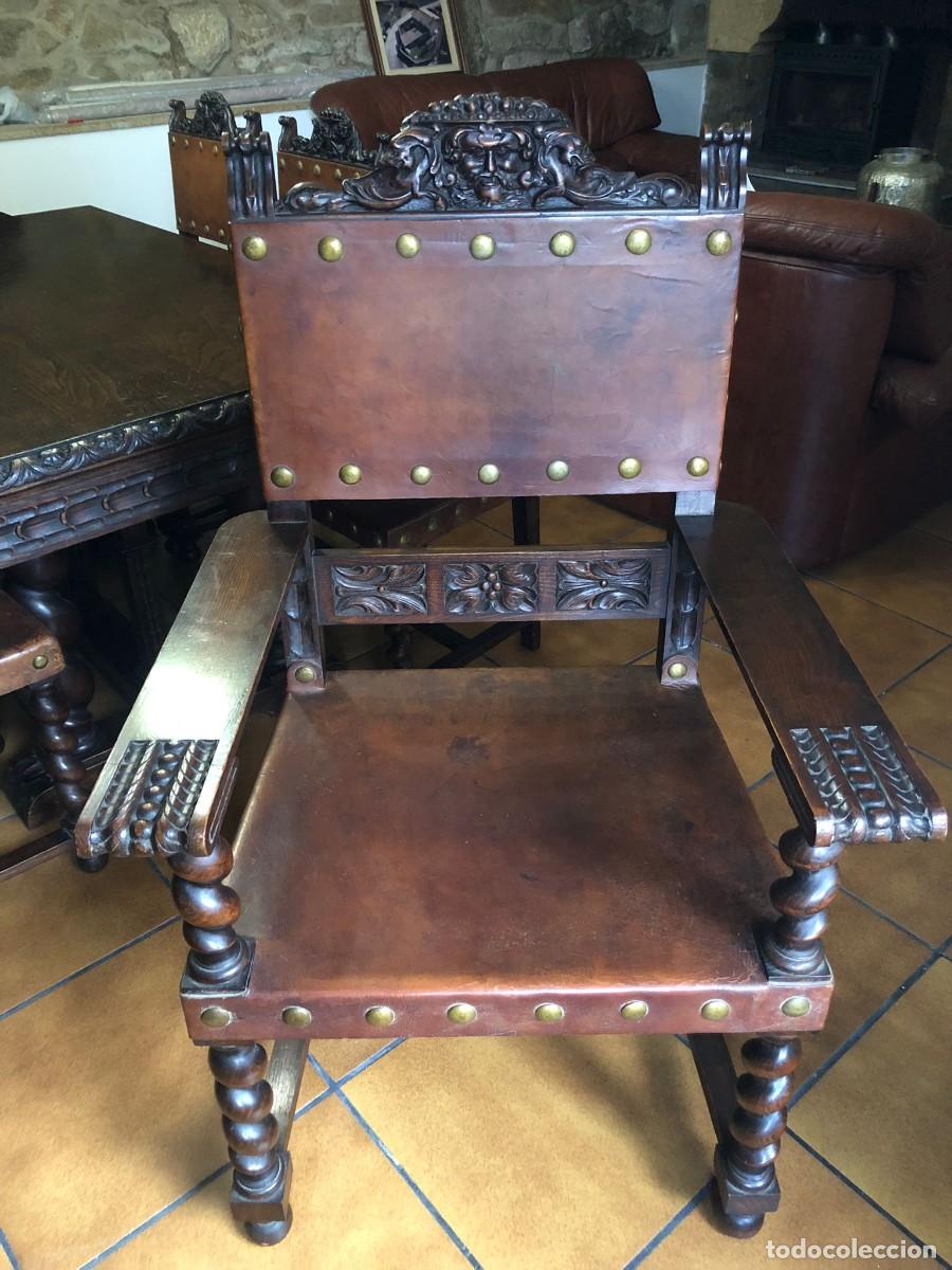 Antig&uuml;edades: Mesa de comedor y sillas - Foto 3