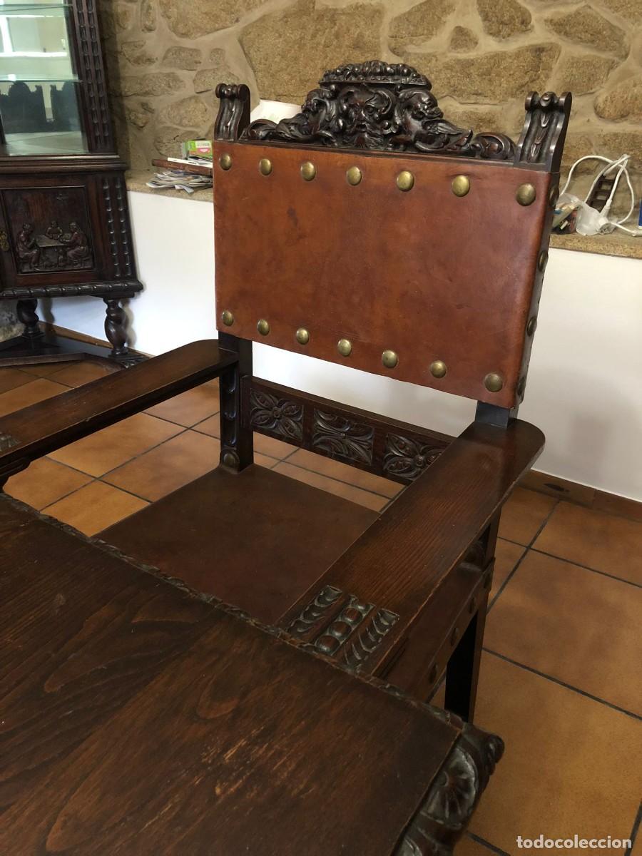 Antig&uuml;edades: Mesa de comedor y sillas - Foto 4
