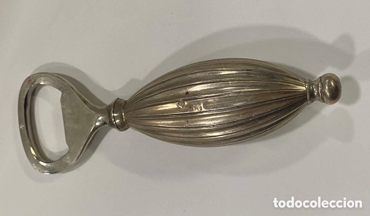 Antig&uuml;edades: Abre botellas plata de ley marcada Pedro Dur&aacute;n. - Foto 3