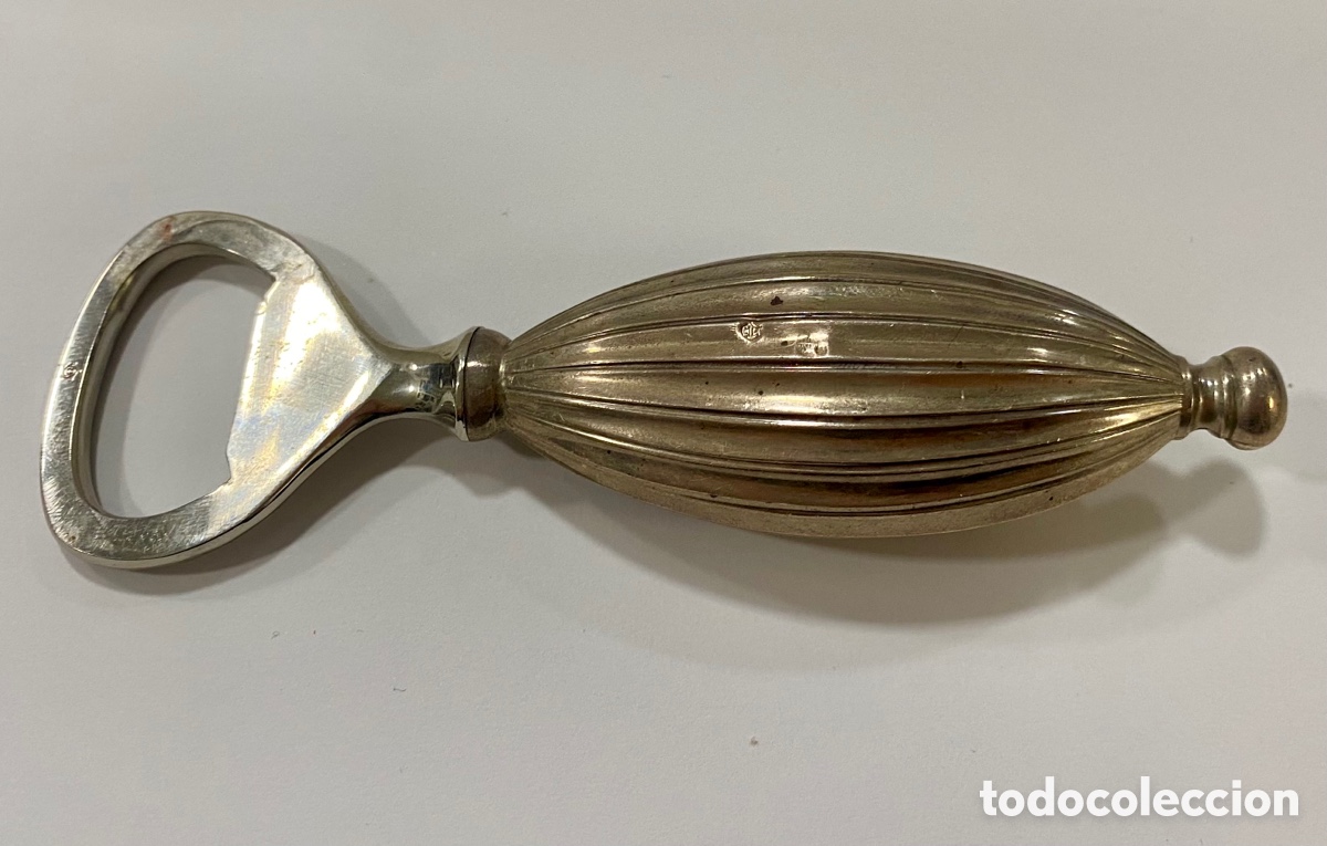 Antig&uuml;edades: Abre botellas plata de ley marcada Pedro Dur&aacute;n. - Foto 1