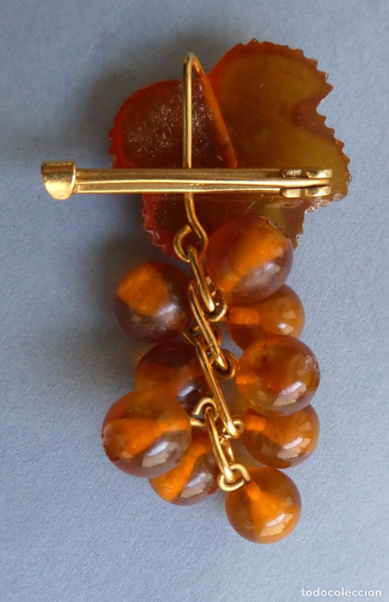 Antig&uuml;edades: BROCHE DE &Aacute;MBAR MITAD S.XX - Foto 2