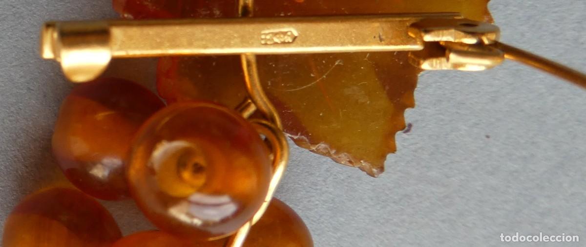 Antig&uuml;edades: BROCHE DE &Aacute;MBAR MITAD S.XX - Foto 3