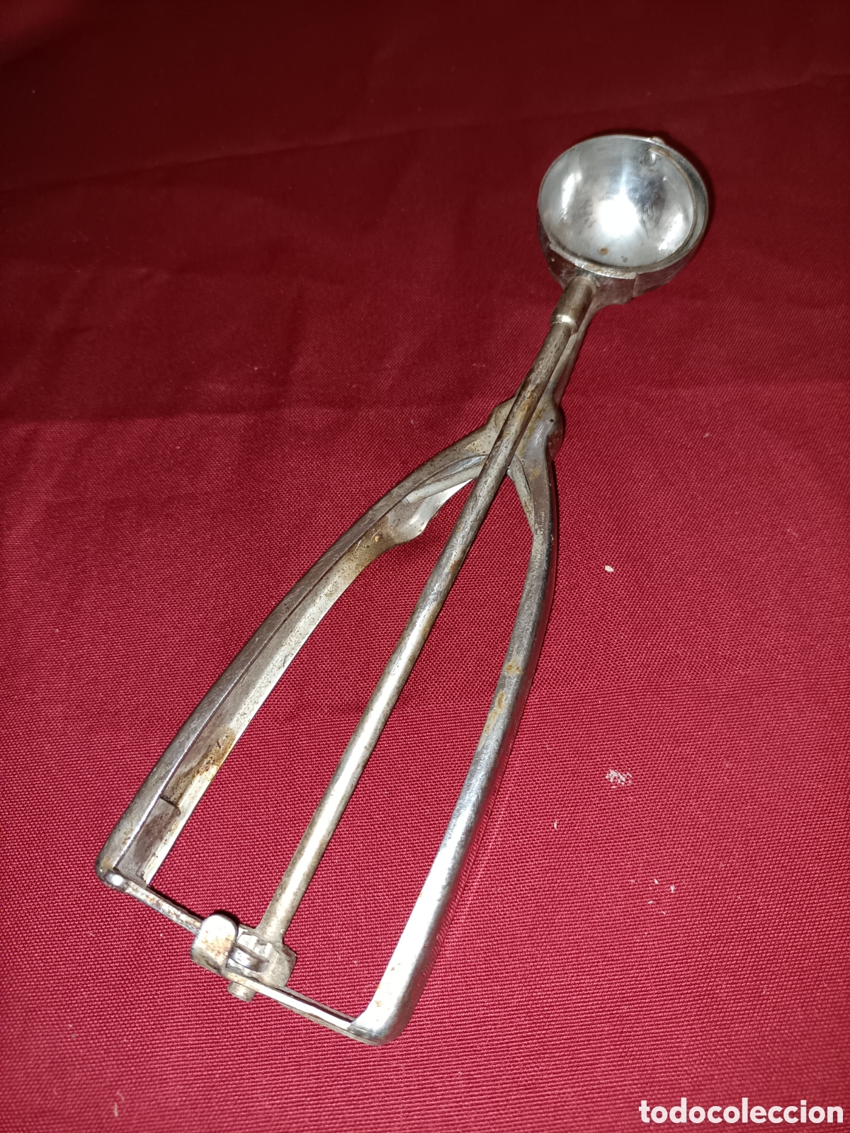 Antig&uuml;edades: Utensilio para bolas de helado. 19 cms - Foto 1