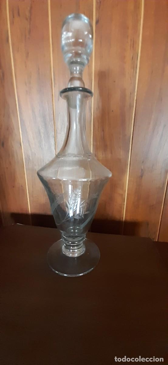 Antig&uuml;edades: ANTIGUA BOTELLA DE CRISTAL TALLADO. - Foto 5