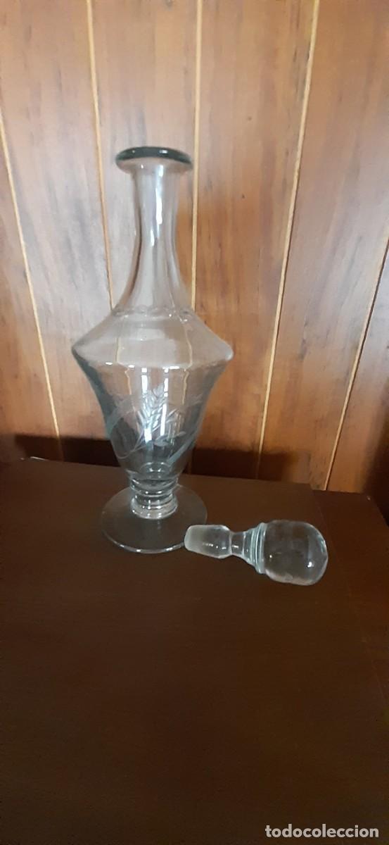 Antig&uuml;edades: ANTIGUA BOTELLA DE CRISTAL TALLADO. - Foto 6