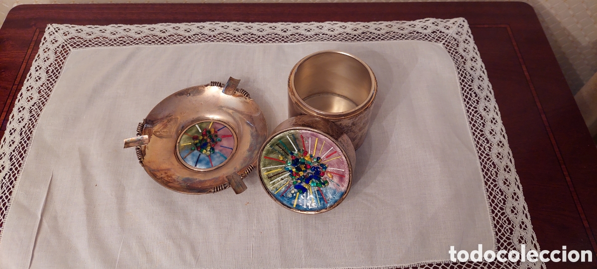 Antig&uuml;edades: Recipiente y cenicero de plata - Foto 5