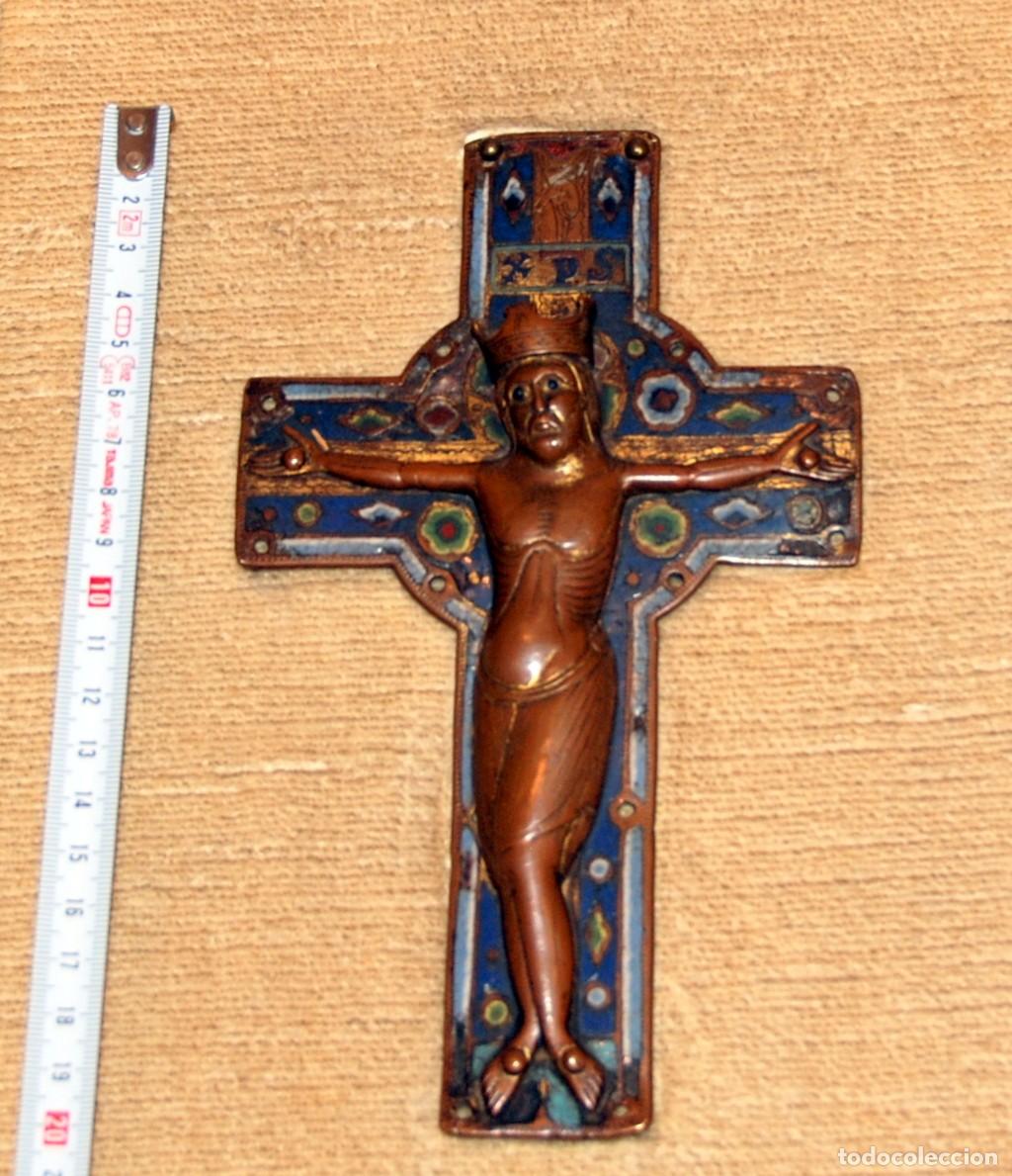 Antig&uuml;edades: Cristo en esmalte de Limoges - Foto 3