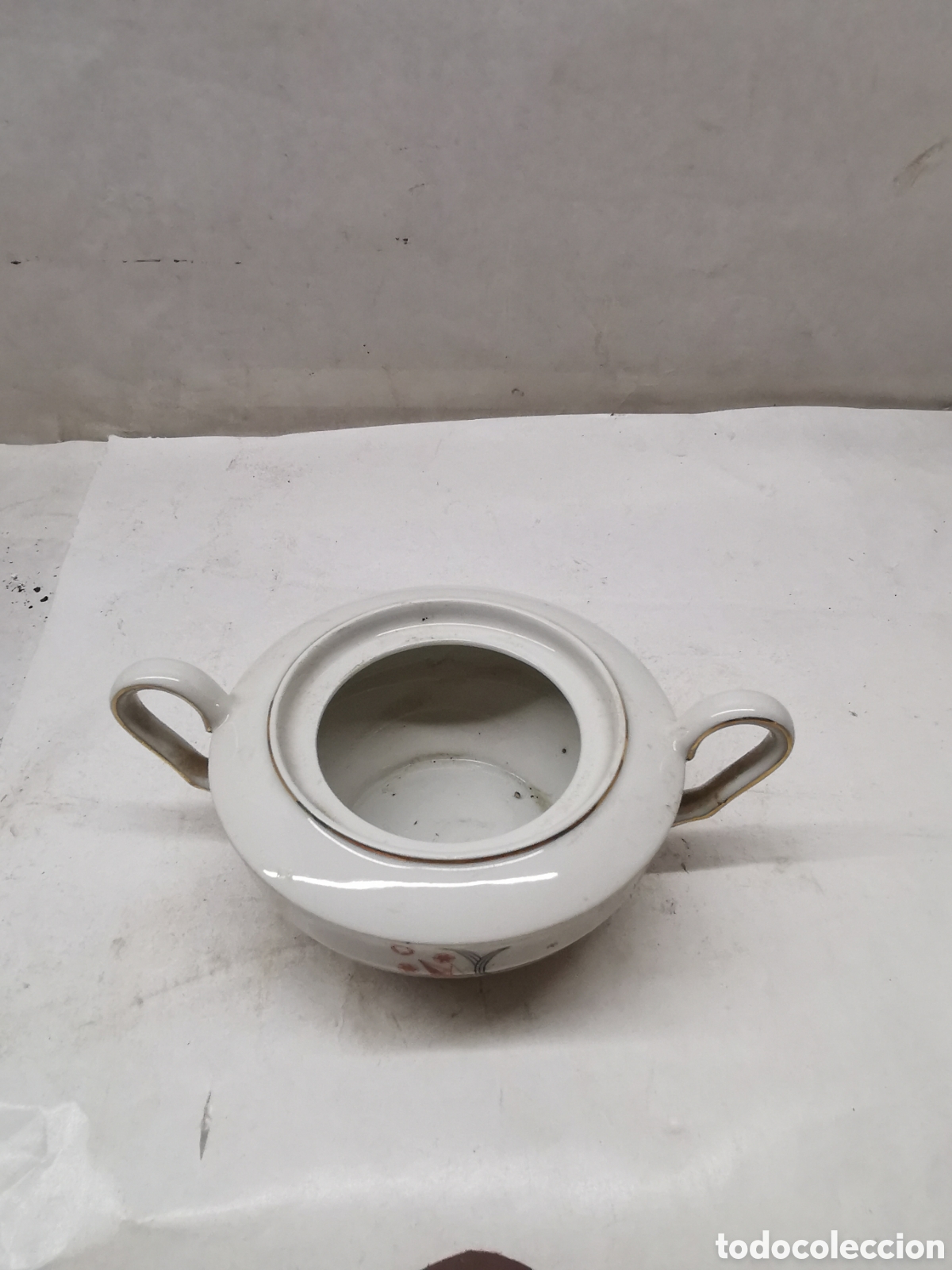 Antig&uuml;edades: Azucarero porcelana - Foto 2