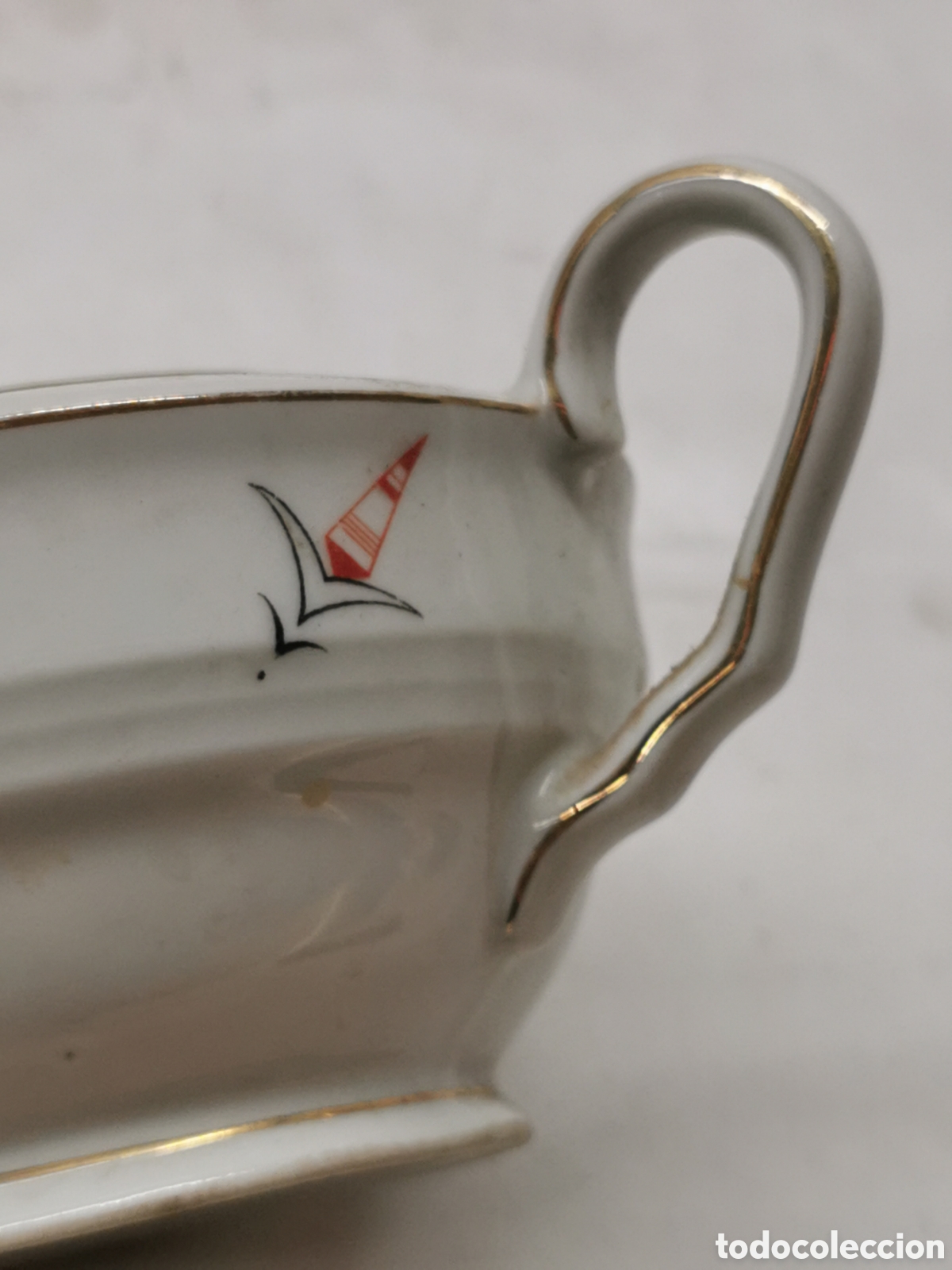 Antig&uuml;edades: Azucarero porcelana - Foto 5