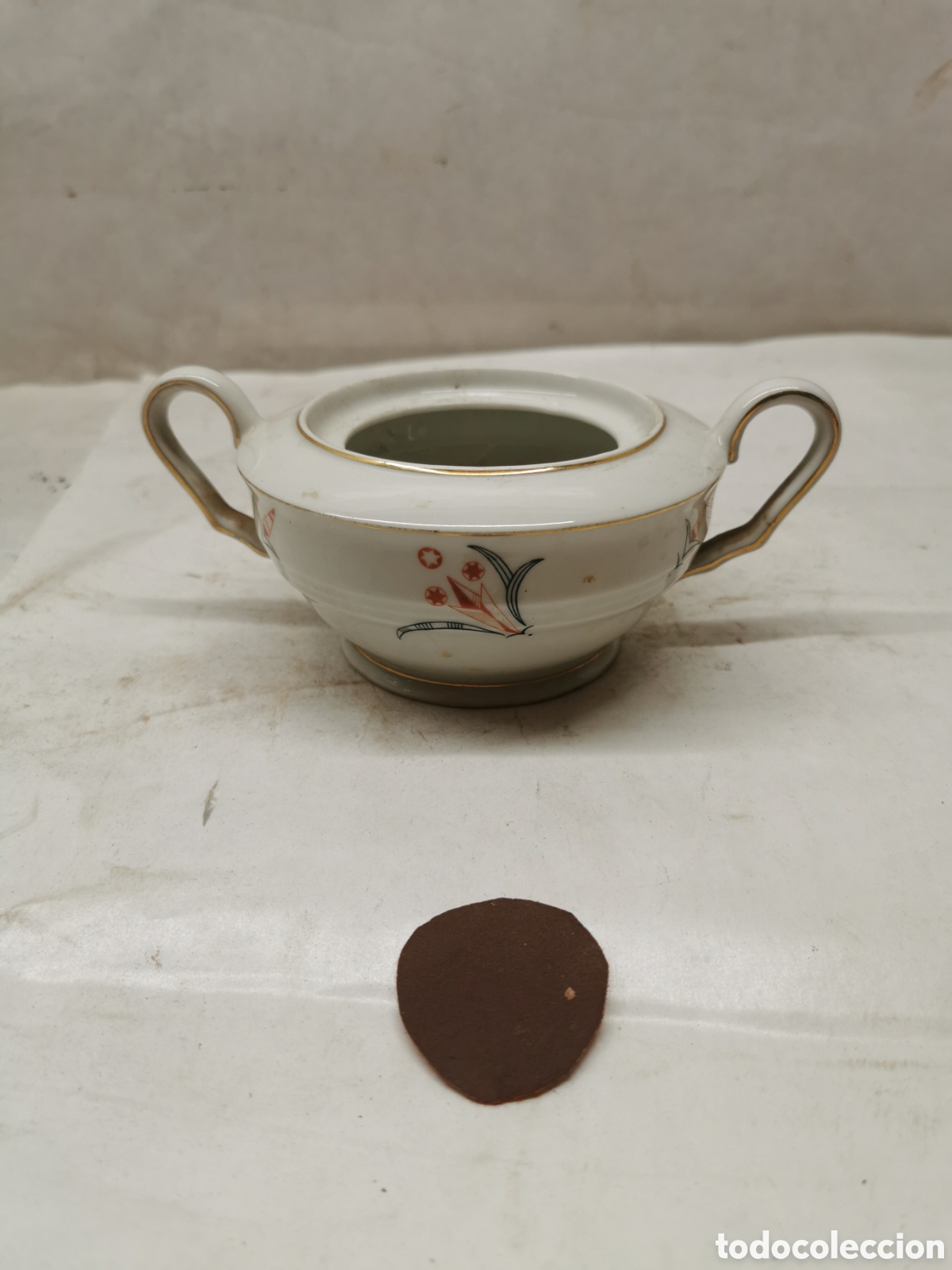 Antig&uuml;edades: Azucarero porcelana - Foto 1