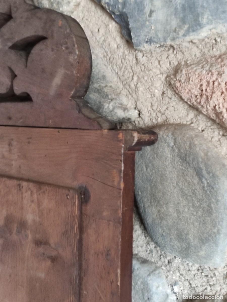 Antig&uuml;edades: Gran espejo marco madera antiguo - Foto 5