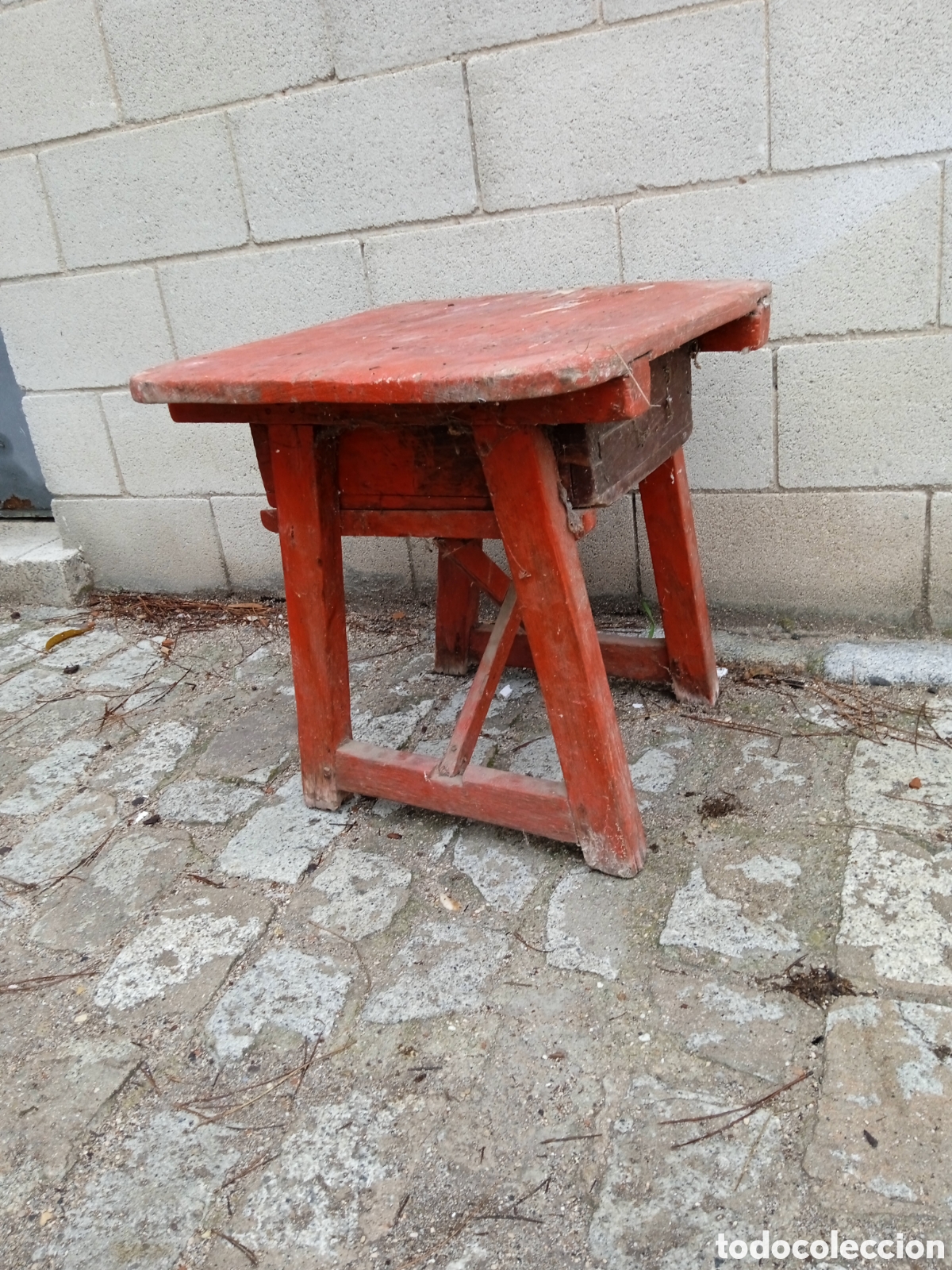 Antig&uuml;edades: ANTIGUA MESA AUXILIAR PARA RESTAURAR - Foto 6