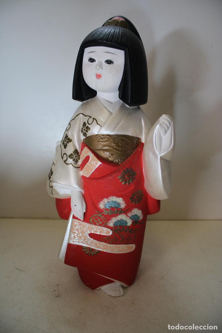Antig&uuml;edades: figura japonesa geisa - Foto 1