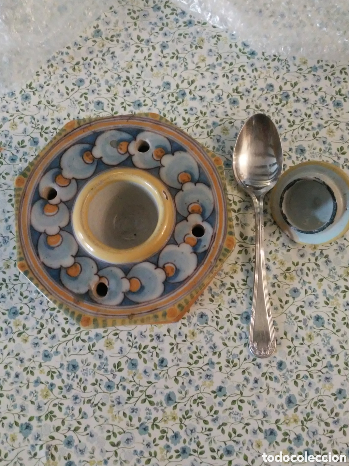 Antig&uuml;edades: Tintero de cer&aacute;mica de Ruiz de Luna - Foto 7