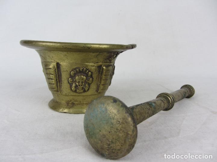 Antig&uuml;edades: Mortero/Almirez de bronce - s.XVIII - Foto 3