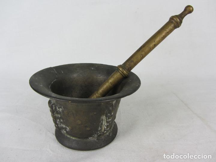 Antig&uuml;edades: Mortero/Almirez de bronce - s.XVIII - Foto 1