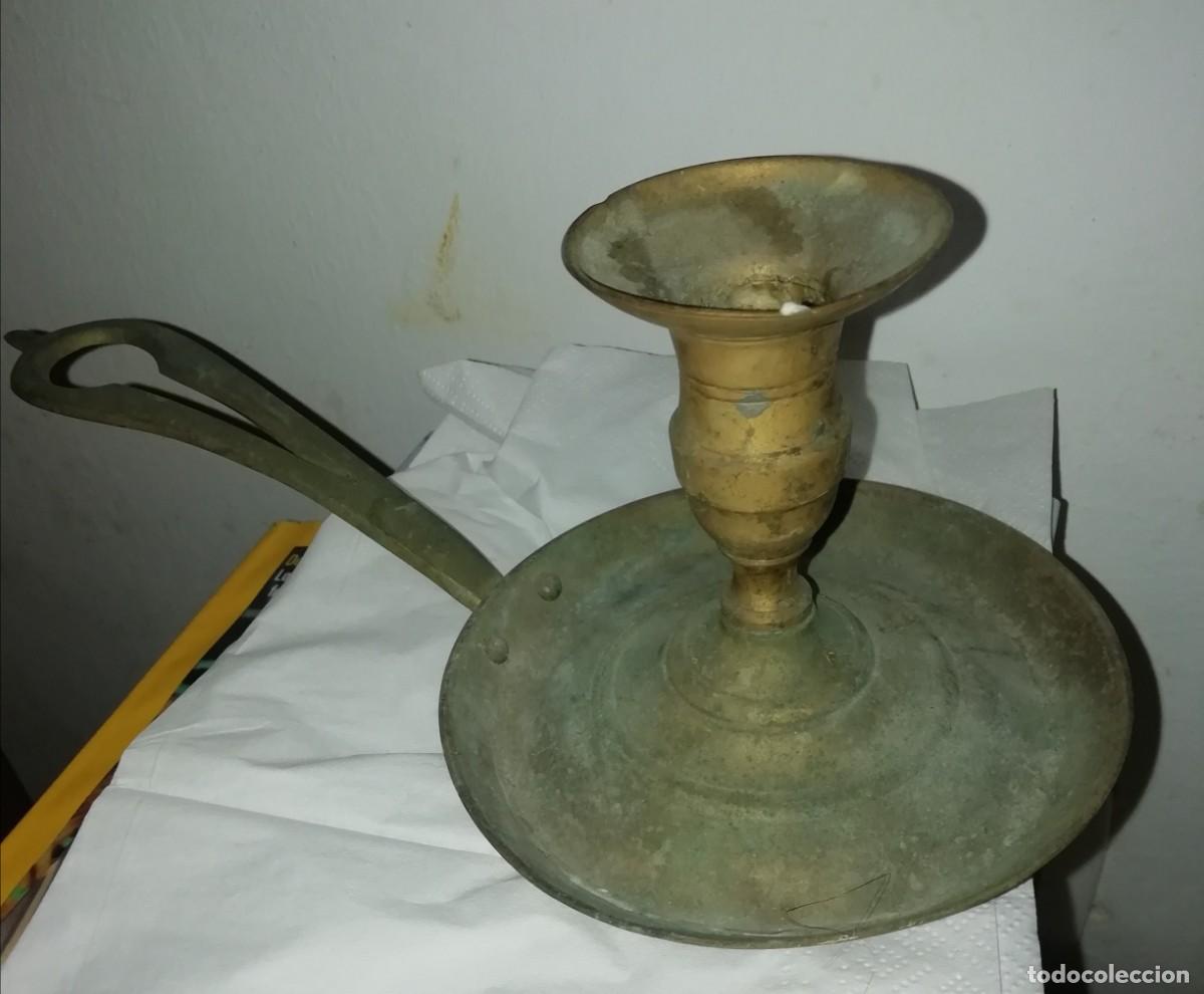 Antig&uuml;edades: Antigua palmatoria en bronce - Foto 3