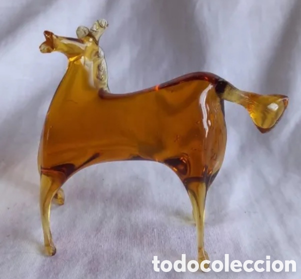 Antig&uuml;edades: ANTIGUO CABALLO EN CRISTAL MURANO - Foto 1