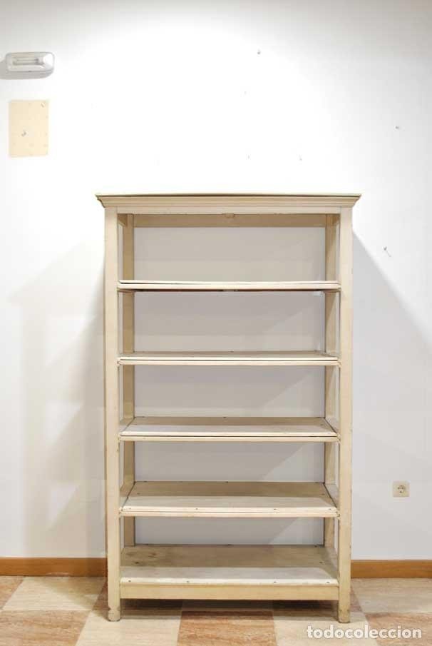 estanteria de madera blanca, 120 cm alta- 55 cm - Buy Vintage furniture on  todocoleccion