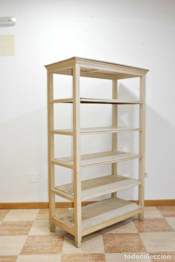 estanteria de madera blanca, 120 cm alta- 55 cm - Buy Vintage furniture on  todocoleccion