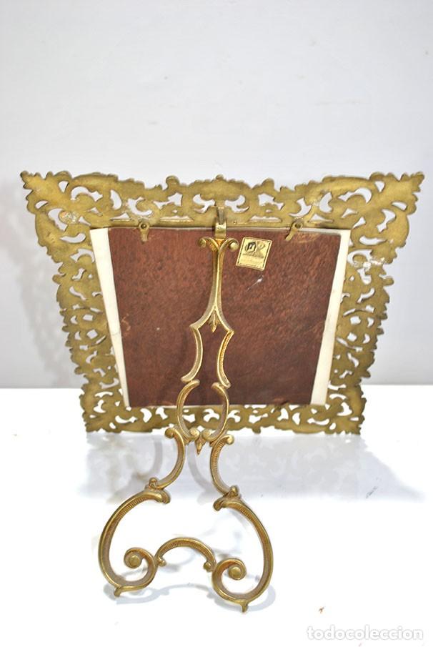 Antig&uuml;edades: MARCO DE MESA BRONCE DORADO - Foto 5
