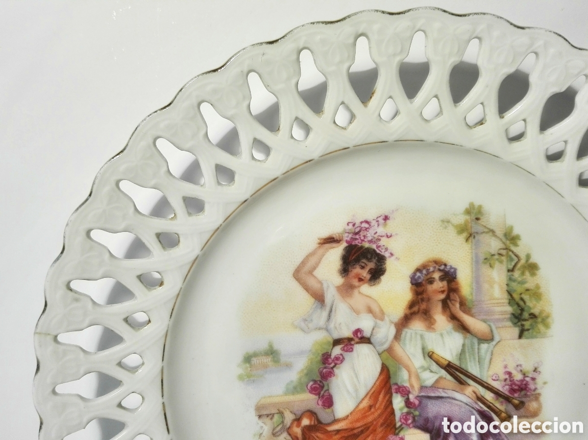 Antig&uuml;edades: PLATO PORCELANA CALADA - Foto 5