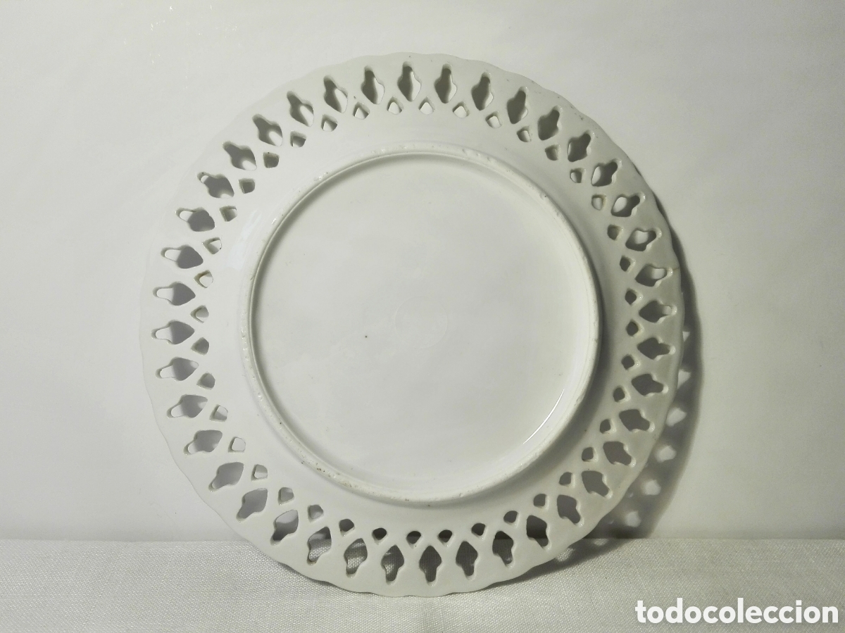 Antig&uuml;edades: PLATO PORCELANA CALADA - Foto 6