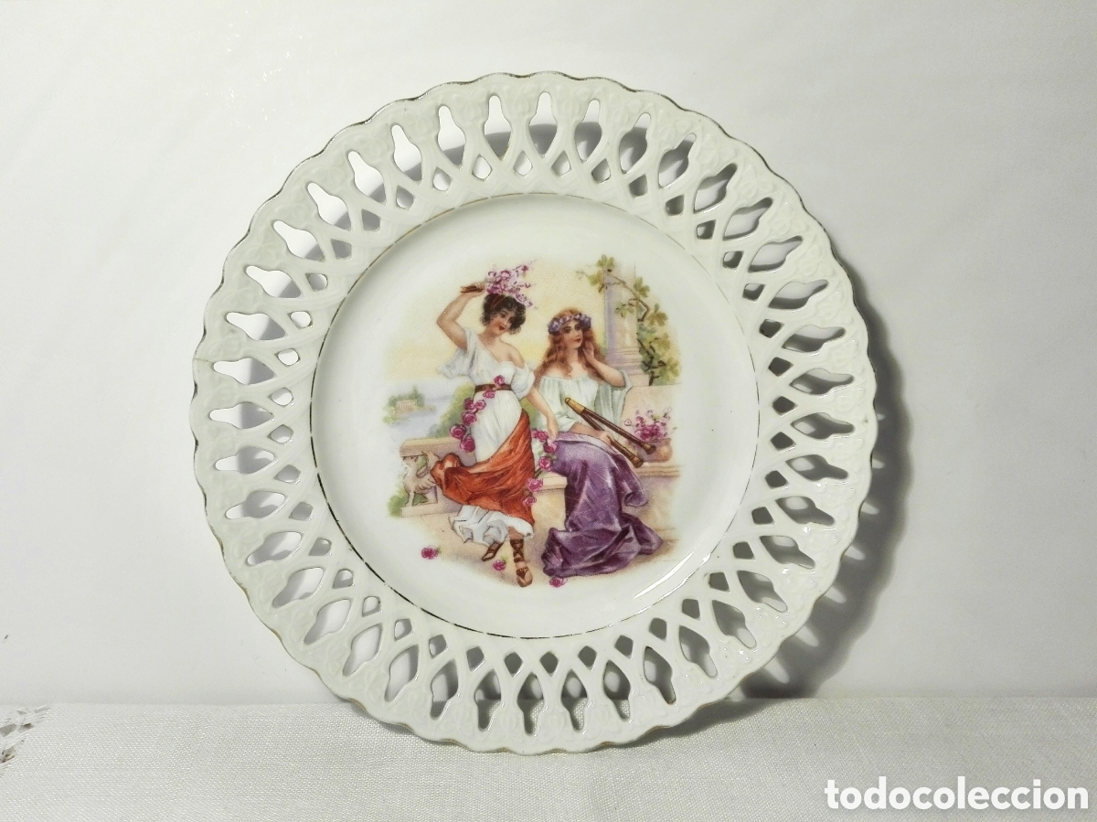 Antig&uuml;edades: PLATO PORCELANA CALADA - Foto 1