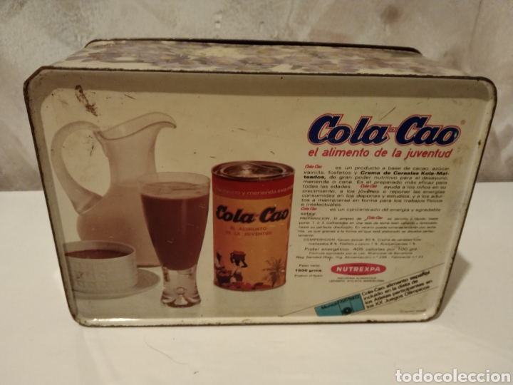 Antig&uuml;edades: Caja antigua de cola cao