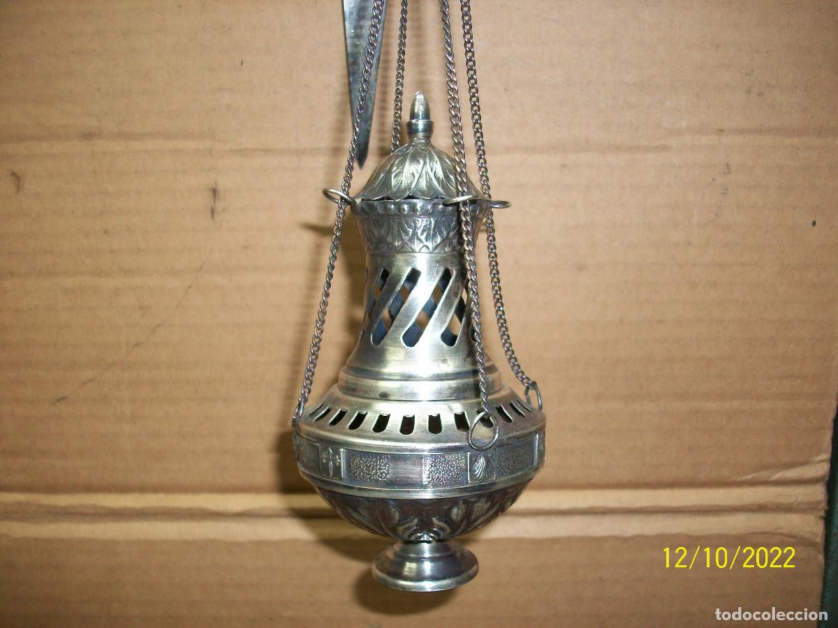 Antig&uuml;edades: ANTIGUO BOTAFUMEIRO DE PLATA - Foto 2