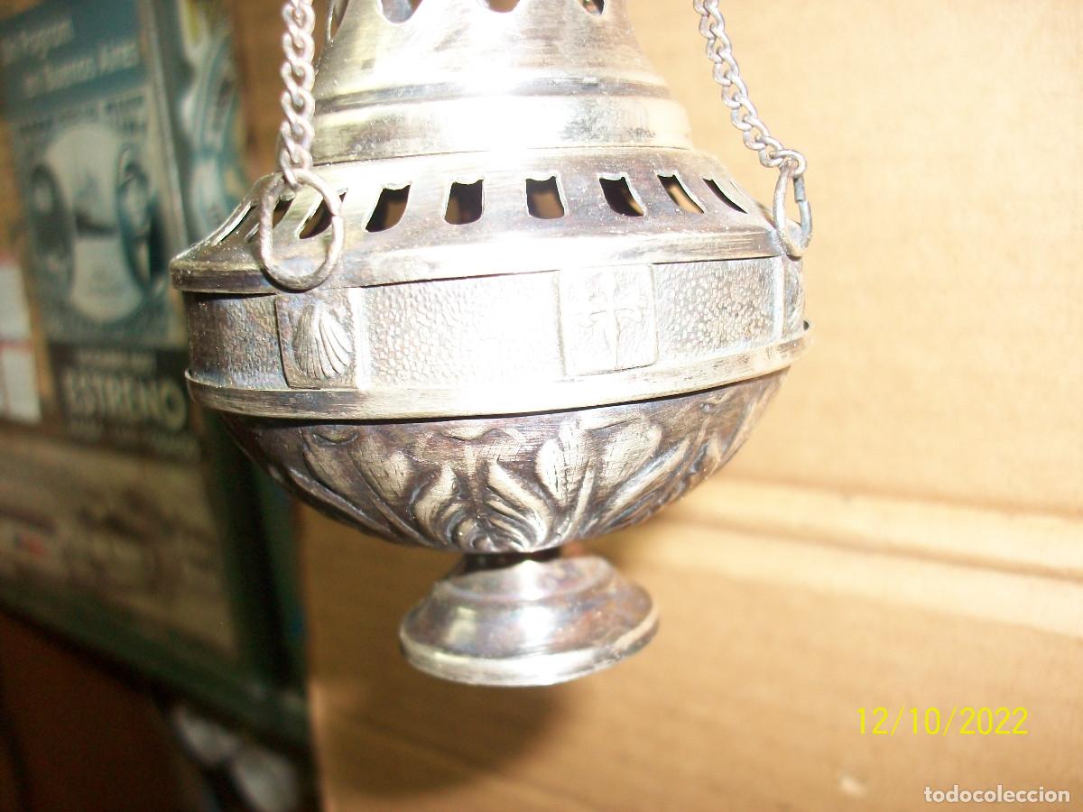 Antig&uuml;edades: ANTIGUO BOTAFUMEIRO DE PLATA - Foto 4