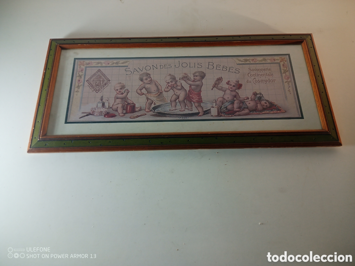 Antig&uuml;edades: Cuadro publicidad jab&oacute;n - Foto 1