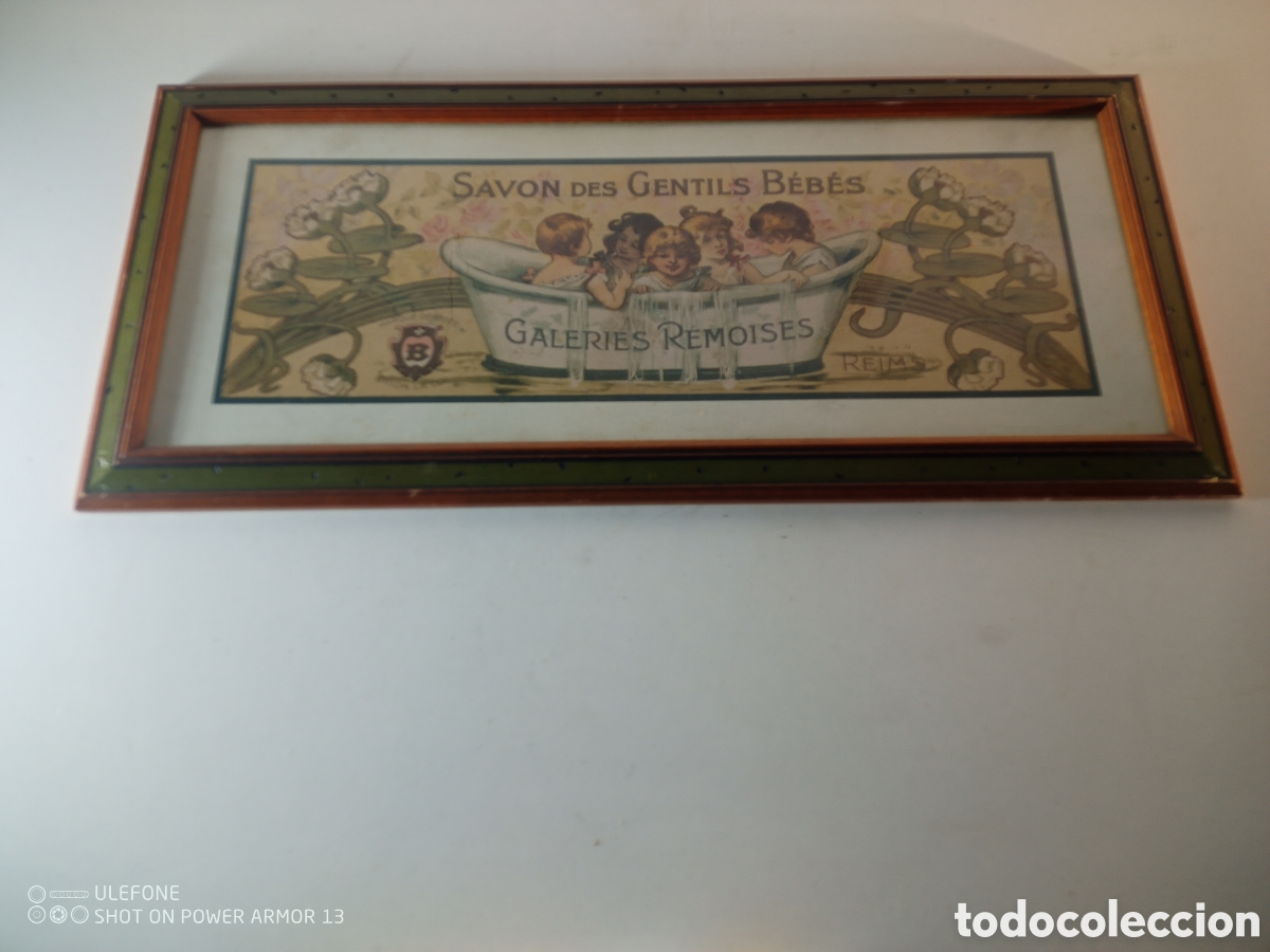 Antig&uuml;edades: Cuadro publicidad jab&oacute;n - Foto 2