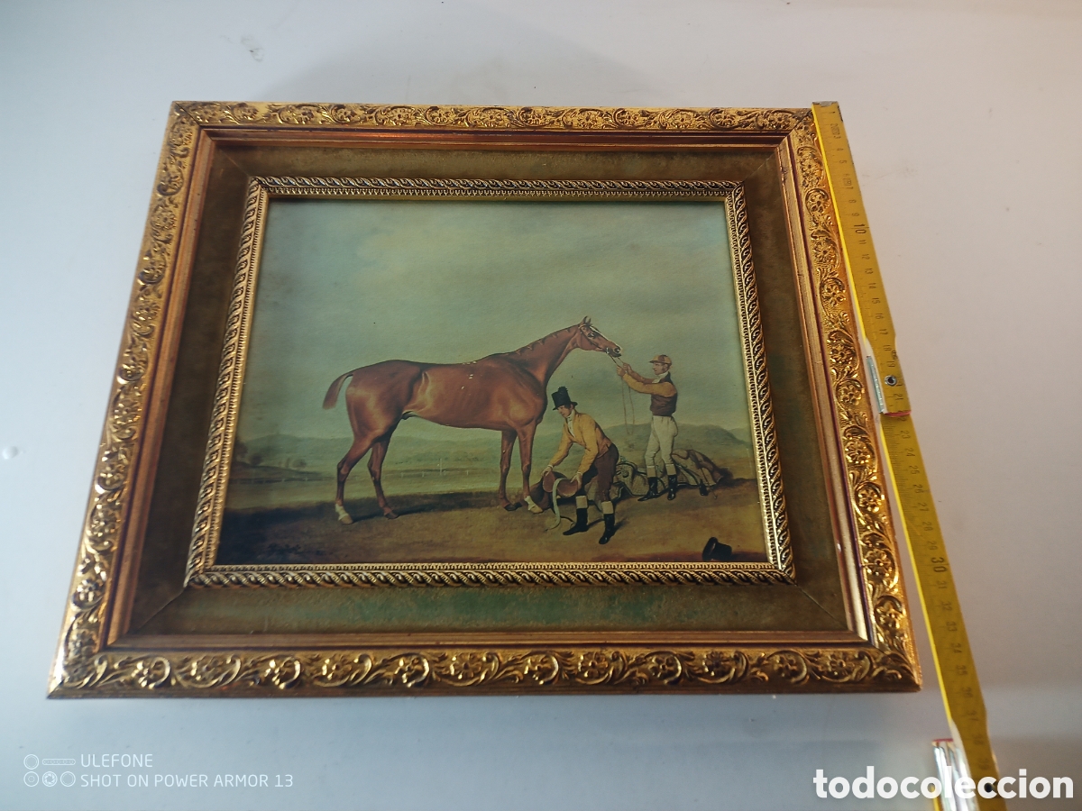 Antig&uuml;edades: Cuadro motivo equino - Foto 6