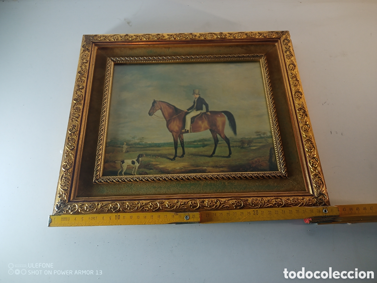 Antig&uuml;edades: Cuadro motivo equino - Foto 5