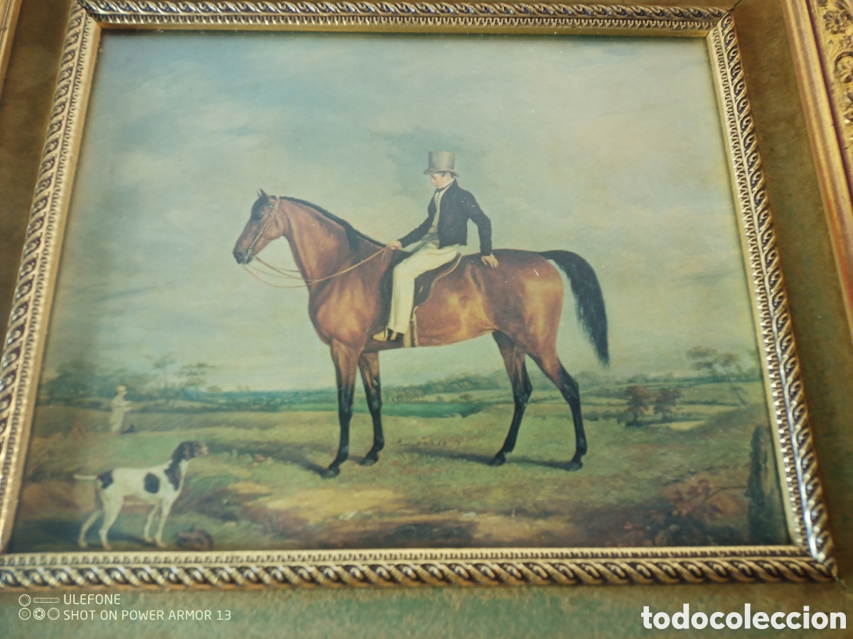Antig&uuml;edades: Cuadro motivo equino - Foto 2
