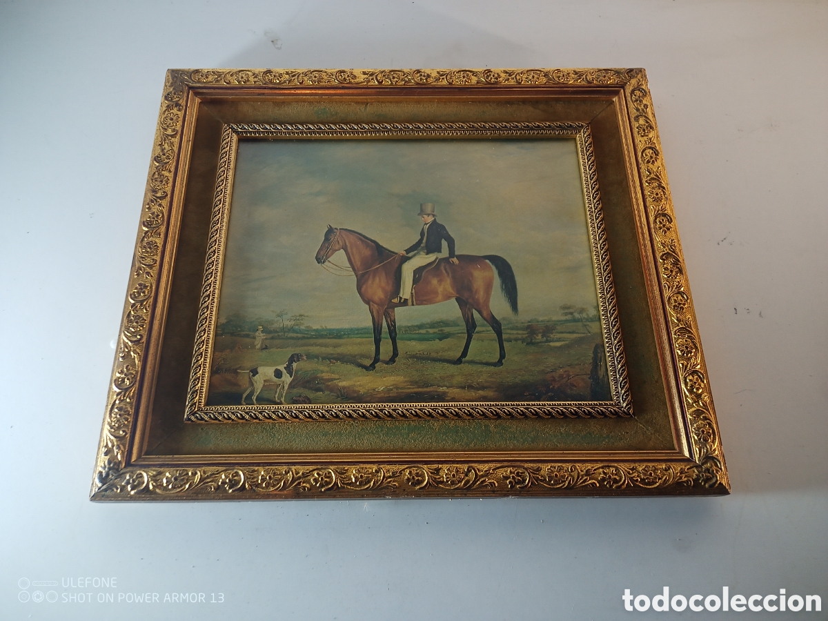 Antig&uuml;edades: Cuadro motivo equino - Foto 1