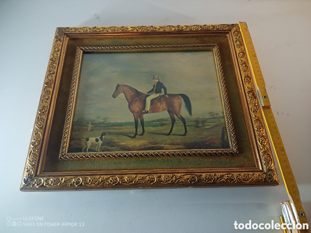 Antig&uuml;edades: Cuadro motivo equino - Foto 6