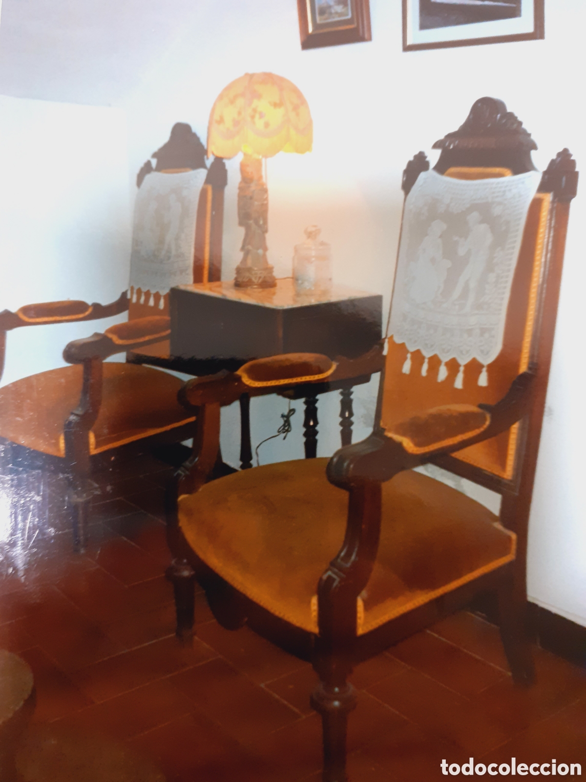 Antig&uuml;edades: Poltronas alfonsinas de nogal - Foto 3