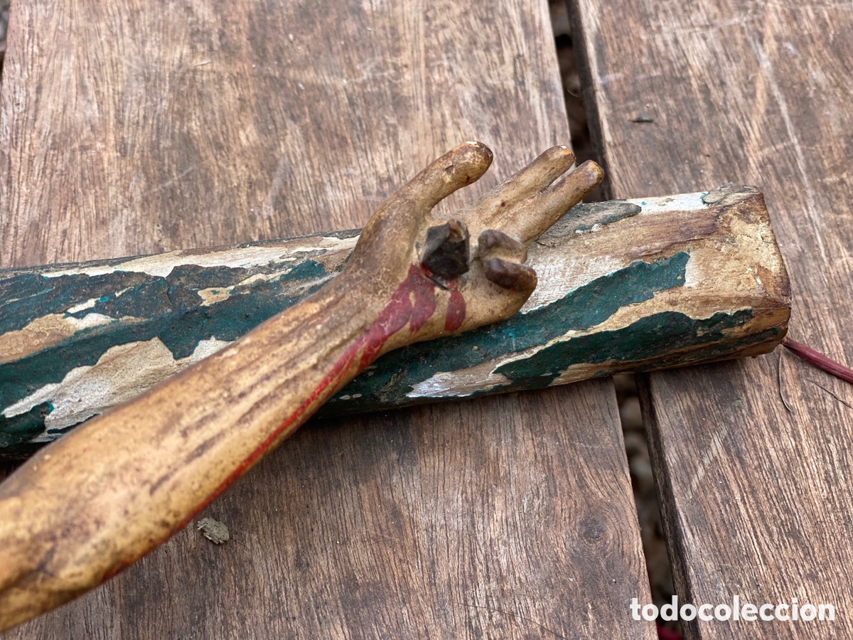 Antig&uuml;edades: Crucifijo Jesucristo - Foto 4