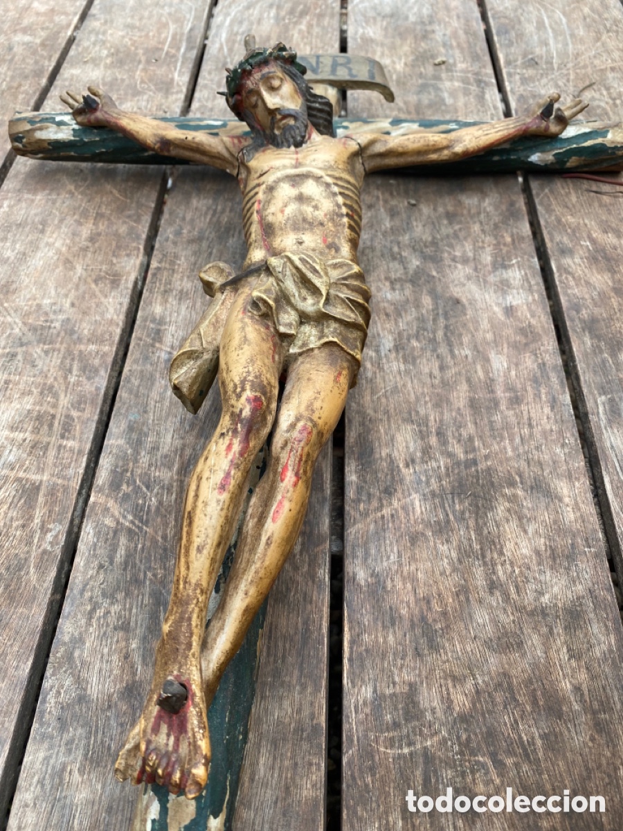 Antig&uuml;edades: Crucifijo Jesucristo - Foto 11