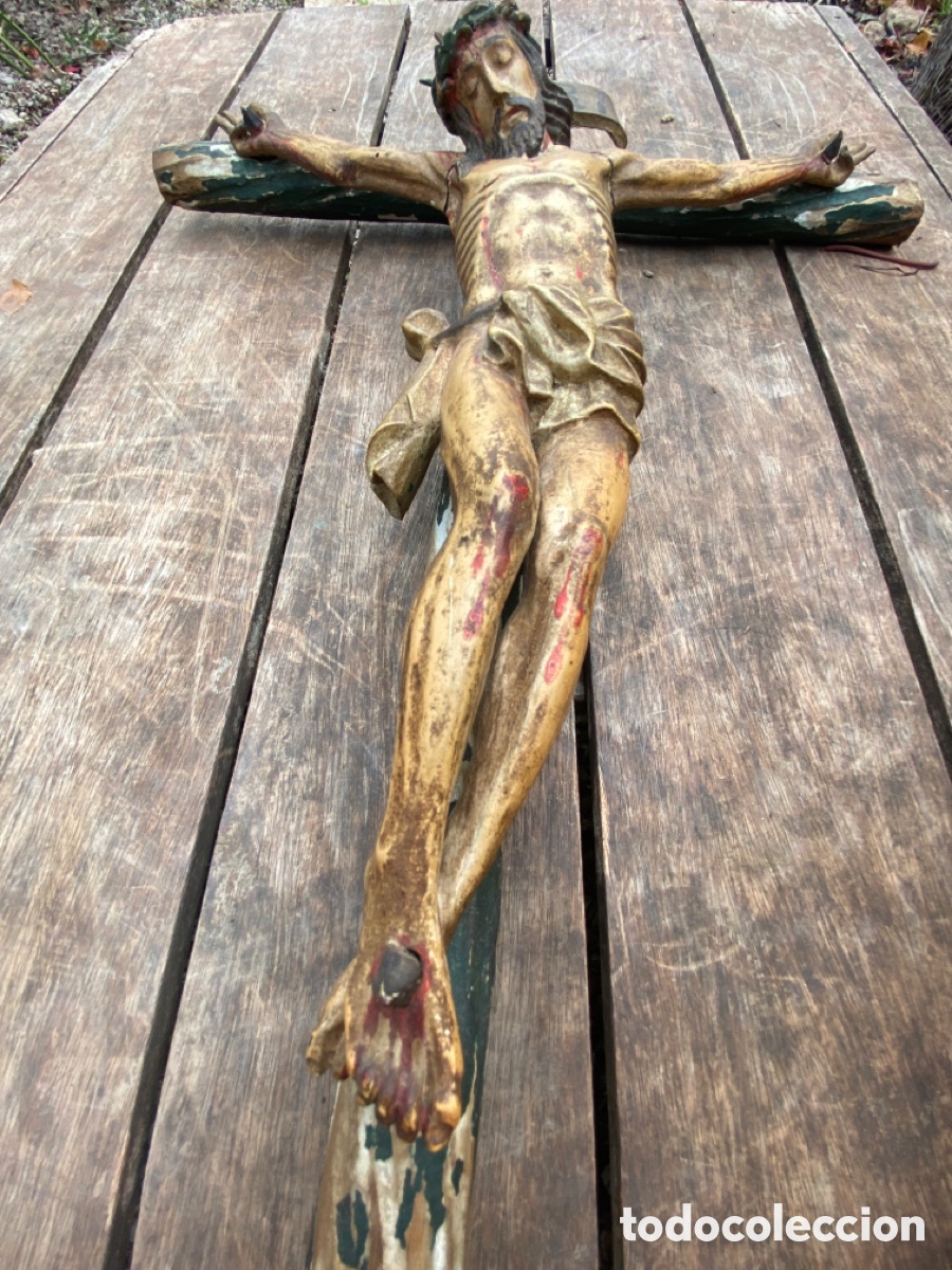 Antig&uuml;edades: Crucifijo Jesucristo - Foto 12