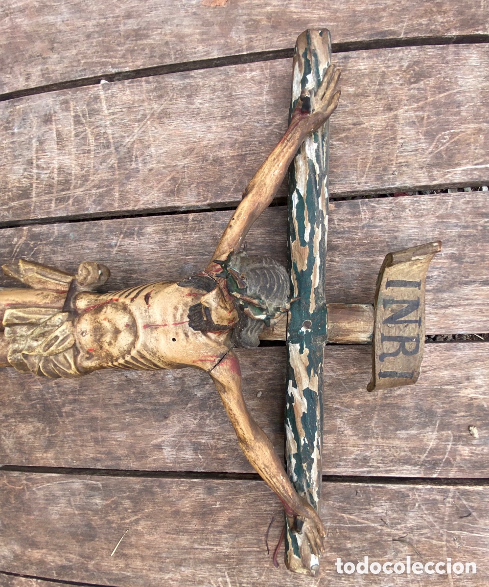Antig&uuml;edades: Crucifijo Jesucristo - Foto 16