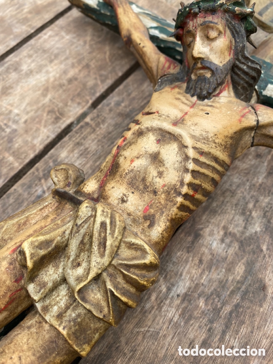 Antig&uuml;edades: Crucifijo Jesucristo - Foto 18