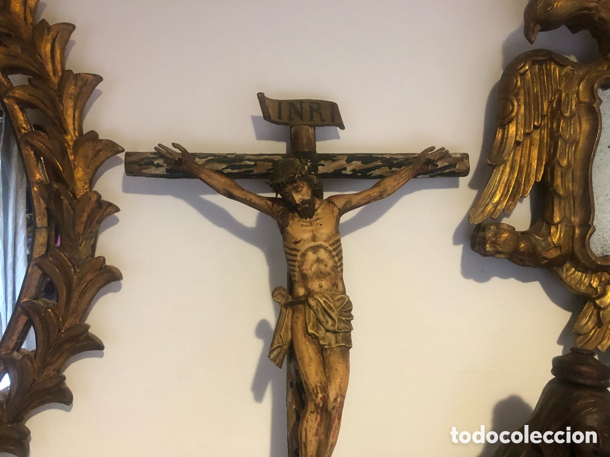 Antig&uuml;edades: Crucifijo Jesucristo - Foto 19