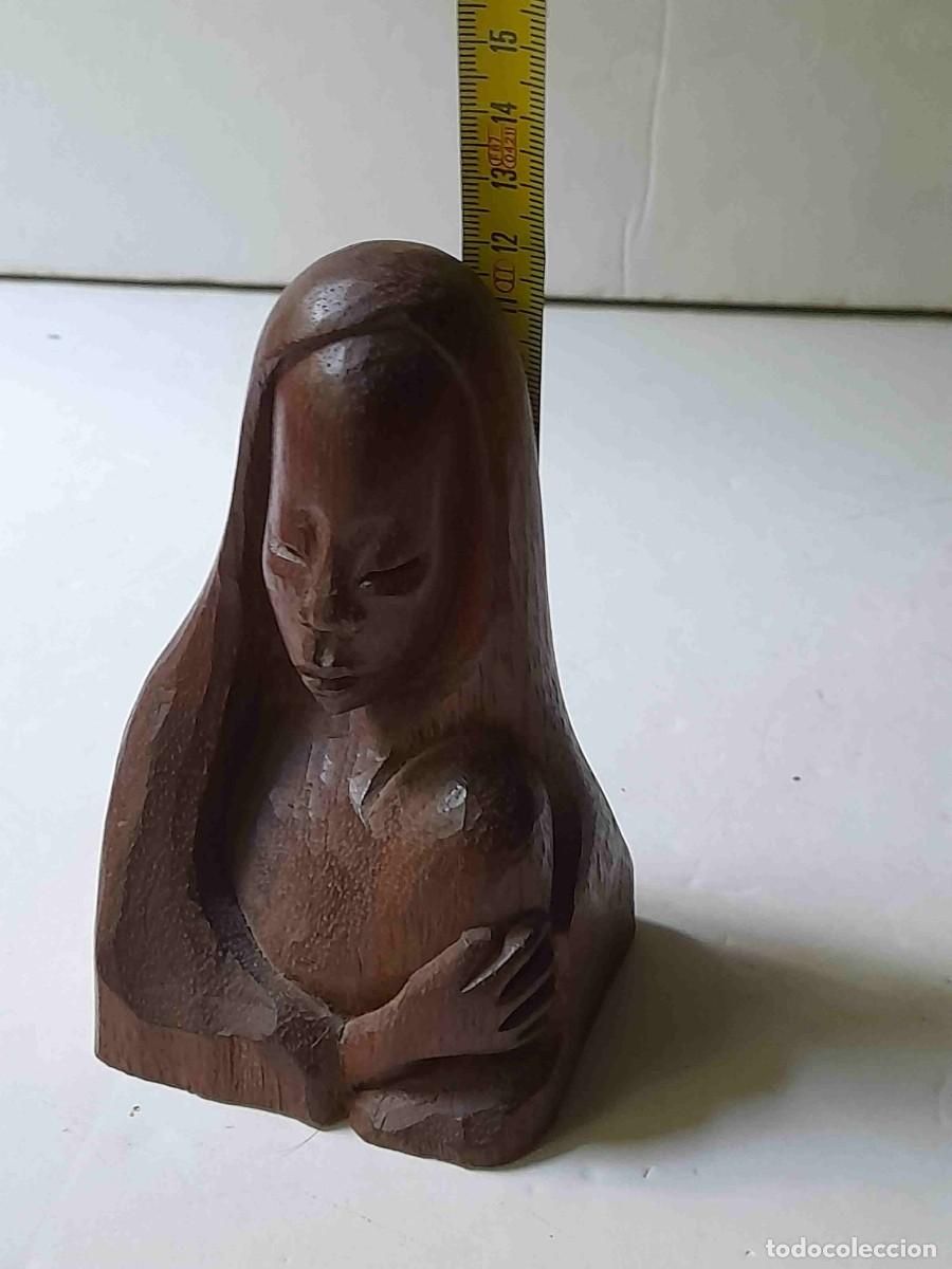 Antig&uuml;edades: figura de madera tallada - Foto 4